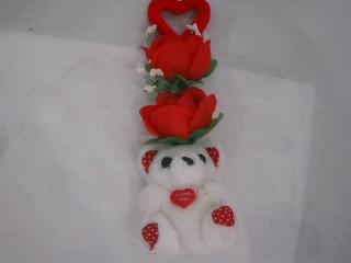 ADORNO OSO CON FLOR