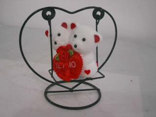 ADORNO CORAZON CON AMACA Y OSITOS OSITOS