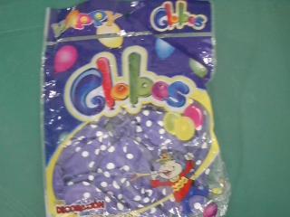 GLOBO A MOTAS LILA