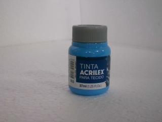 ACRILEX P/ TELA 37ML AZUL CELESTE MATE