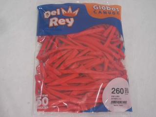 GLOBO DEL REY LARGO X 50 UNID ROJO