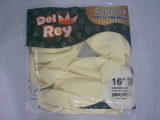 GLOBO DEL REY N° 16 AMARILLO CANDY X 12 UNI