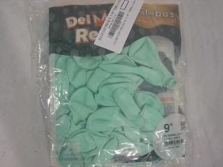 GLOBO DEL REY NRO 9 VERDE CANDY X 25UNI