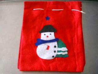 BOLSA TNT NAVIDEÑO C/ DISEÑO DE PAPANOEL