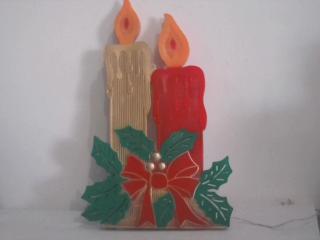 ADORNO NAVIDEÑO LUCES VELA
