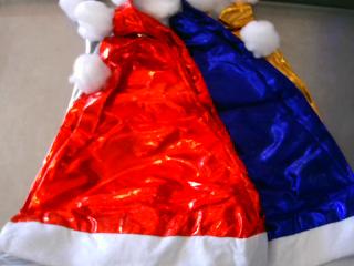 GORRA NAVIDEÑA BRILLOSO PAPA NOEL X12