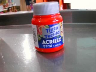 ACRILEX P/ TELA 37ML ROJO VIVO 