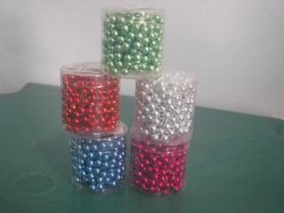ADORNO GUIRNALDA/PERLAS 3M(8MM) 42216 COLORES SURT