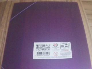 CARPETA SEMITRANS. PVC LILA CON GOMA