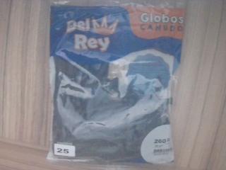 GLOBO DEL REY CANUDO X 25UNID NEGRO