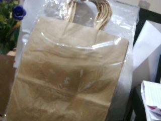 BOLSO PARA REGALO DE PAPEL CHICO MARRON X12UN