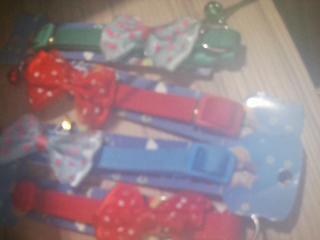 COLLAR PARA MASCOTA CON  MOÑO COLORES SURT.