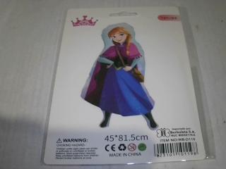 GLOBO 1PC 45*81.5CM  ANNA FROZEN