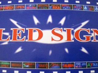 CARTEL LUMINOSO "ABIERTO" LED SIGN 