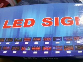 LETRERO LED 2 EN 1 ABIERTO/ CERRADO