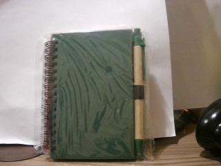 AGENDA CON BOLIGRAFO VERDE 