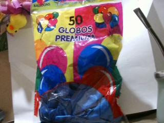 GLOBO BRILLOSO X 50 CELESTE COTIKIDS 