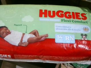PAÑAL HUGGIES RECIEN NACIDO X34UNID