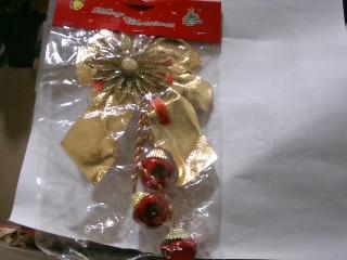 ADORNO NAVIDEÑO MOÑO CON CASCABEL 