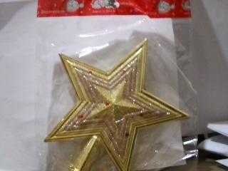 ADORNO NAVIDEÑO PUNTA ESTRELLA CON BRILLO