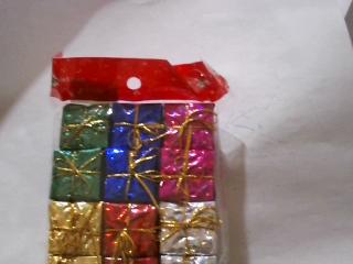 ADORNO NAVIDEÑO CAJITAS DE REGALO X12