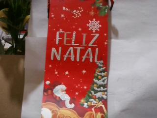 BOLSO PARA REGALO VINO NAVIDEÑO FELIZ NATAL 