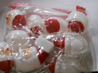NAVIDEÑO LUCES FORMA PAPA NOEL AMAR 2MTS
