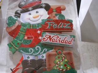 ADORNO NAVIDEÑO PARA COLGAR 32X23CM 