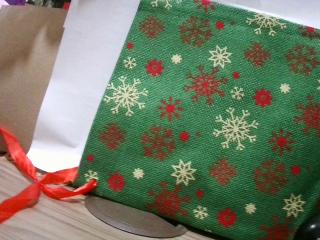 BOLSO NAVIDEÑO 20X30CM TELA YUTE 
