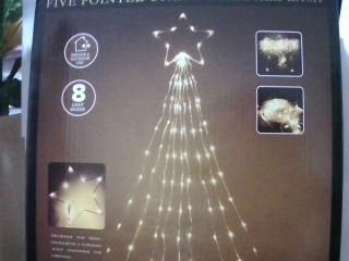 NAVIDEÑO/LUCES CASCADA 213L FORMA ARBOLITO AMA