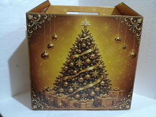 CAJA NAVIDEÑA 33X37 ARBOL AMAR GR 31014