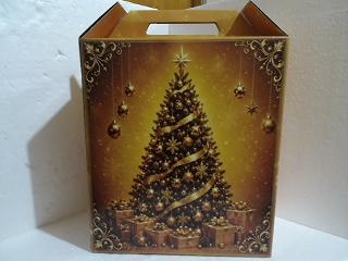 CAJA NAVIDEÑA 35X30 ARBOL AMAR MED 31012