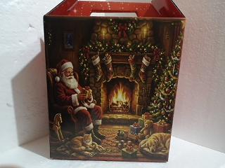 CAJA NAVIDEÑA PAPA NOEL ROJO MD 31011
