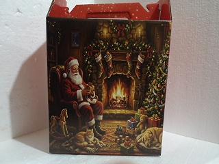 CAJA NAVIDEÑA 30X26 PAPA NOEL CH 31009