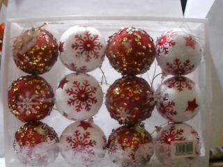 ADORNO NAVIDEÑO ESFERA X12 DECORADA CHR-200B