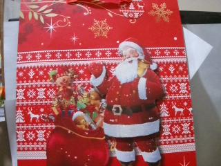 BOLSO NAVIDEÑO PAPA NOEL GRANDE X UNI