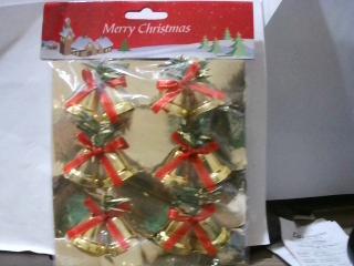 ADORNO NAVIDEÑO CAMPANAS X6 92318