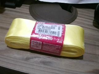CINTA BEBE NRO 9 38MMX10 AMARILLO CLARO