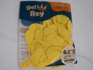 GLOBO DEL REY 6.5LTS AMARILLO X 50 UNID.