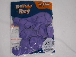 GLOBO DEL REY 6.5LTS LILA X 50 UNID.