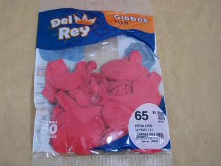 GLOBO DEL REY 6.5LTS ROJO X 50 UNID.