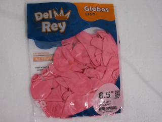 GLOBO DEL REY 6.5LTS ROSA X 50 UNID.