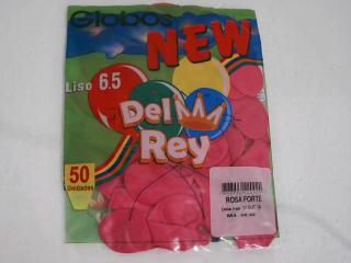 GLOBO DEL REY 6.5LTS FUCSIA X 50 UNID.