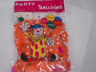 GLOBO A MOTAS NARANJA X 20PCS