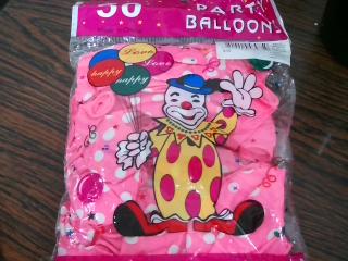 GLOBO A MOTAS ROSADO X 50PCS