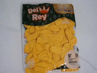 GLOBO DEL REY PREMIUN 9LTS AMARILLO X 50UNID