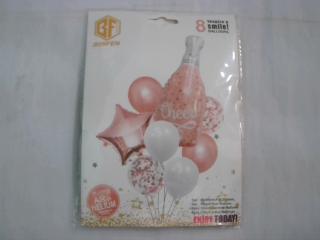 GLOBO CON CHAMPAGNE X 8PCS
