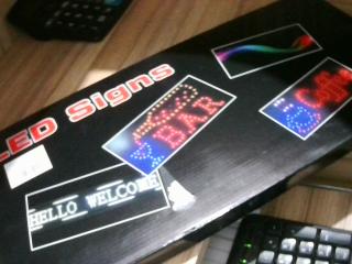 CARTEL LED ABIERTO 
