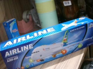 AVION  PILA CON LUCES A380-200 AIRLINE