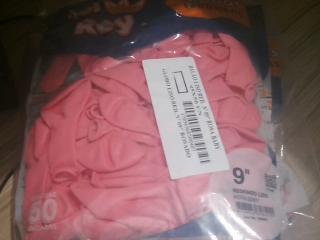 GLOBO DEL REY 9LTS ROSA X 50 UNID.